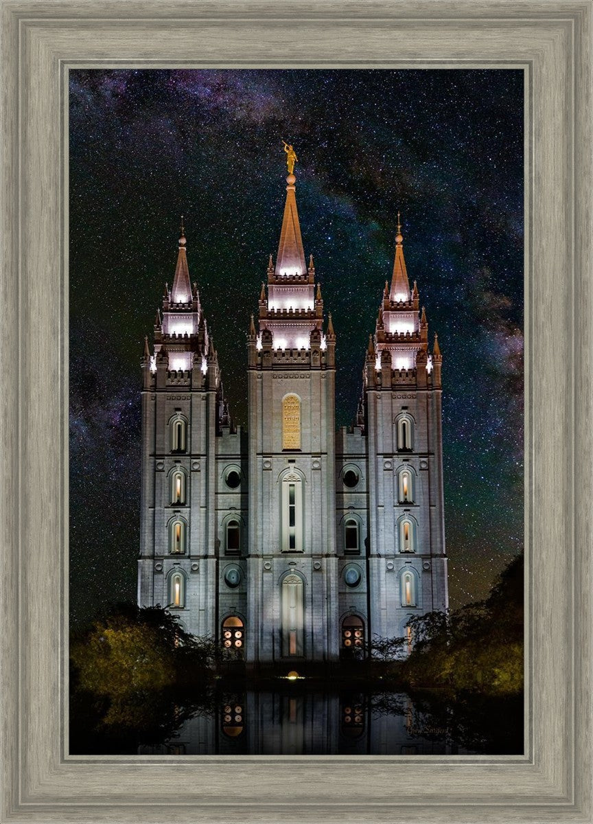 Salt Lake Temple Milky Way Vertical