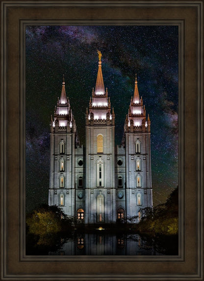 Salt Lake Temple Milky Way Vertical