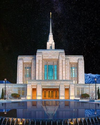 Ogden Temple Milky Way