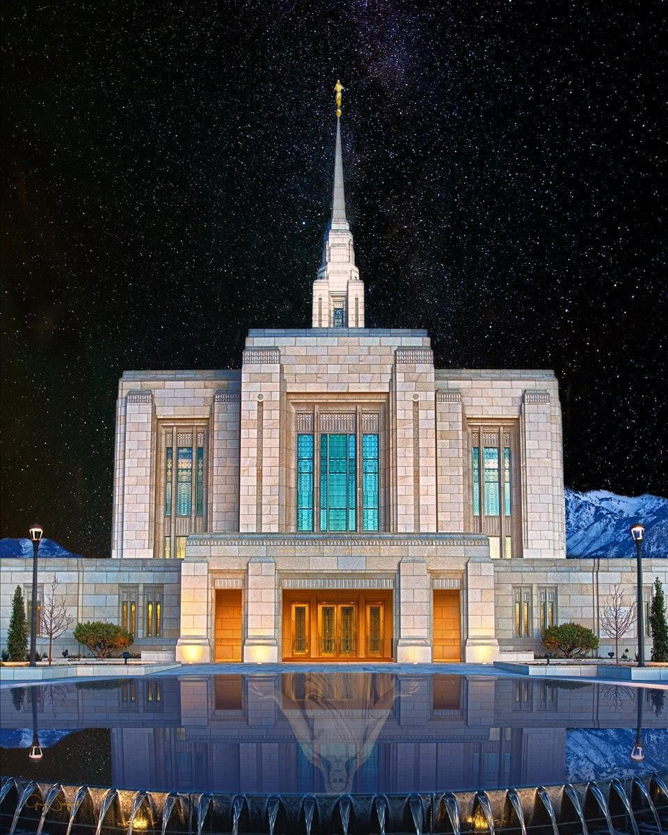 Ogden Temple Milky Way