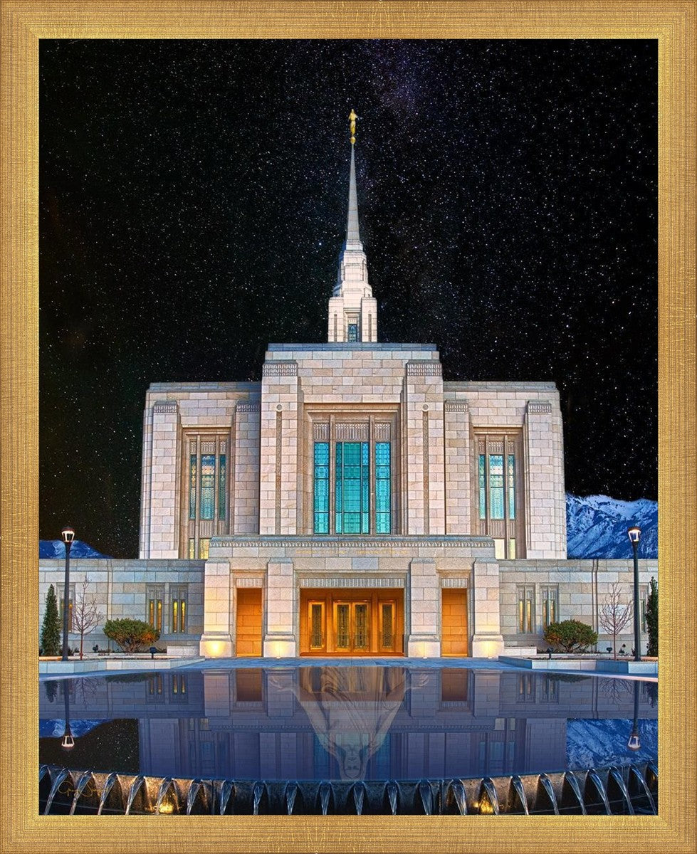 Ogden Temple Milky Way