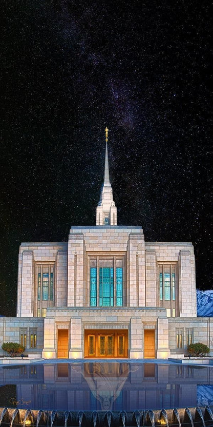 Ogden Temple Milky Way