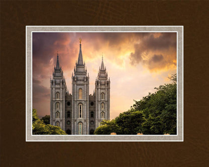Salt Lake Temple Through the Clouds