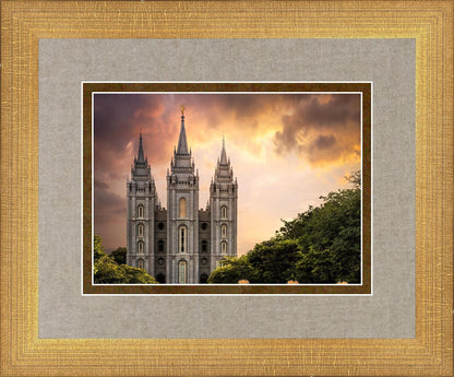 Salt Lake Temple Through the Clouds