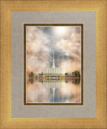 Millennial Reflection Provo Utah Temple