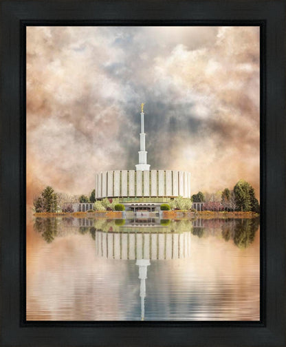 Millennial Reflection Provo Utah Temple