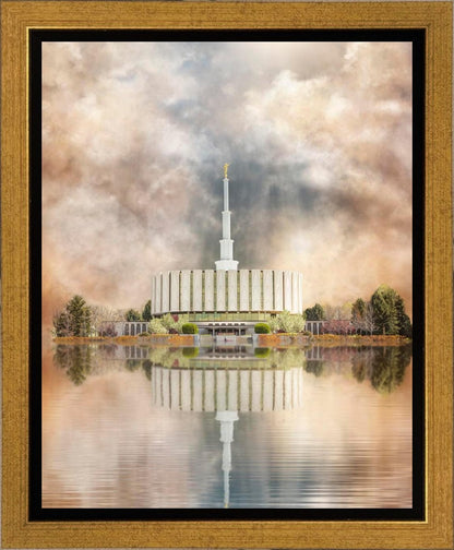 Millennial Reflection Provo Utah Temple