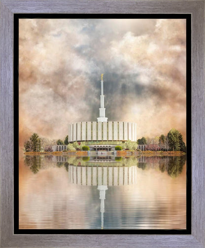 Millennial Reflection Provo Utah Temple