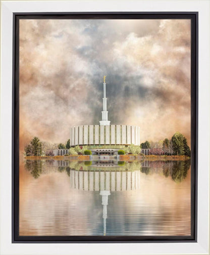 Millennial Reflection Provo Utah Temple