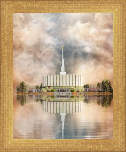 Millennial Reflection Provo Utah Temple