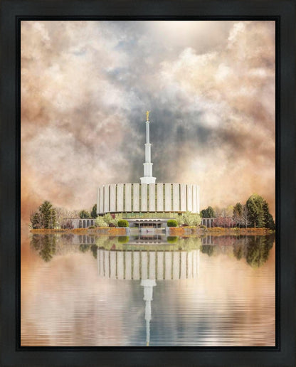 Millennial Reflection Provo Utah Temple