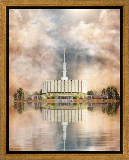 Millennial Reflection Provo Utah Temple