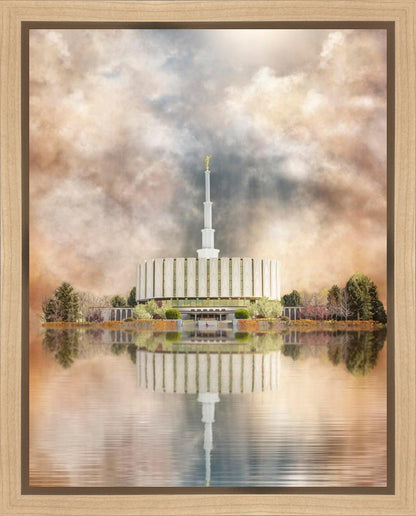 Millennial Reflection Provo Utah Temple