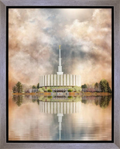 Millennial Reflection Provo Utah Temple