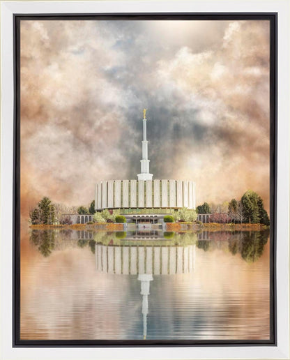 Millennial Reflection Provo Utah Temple
