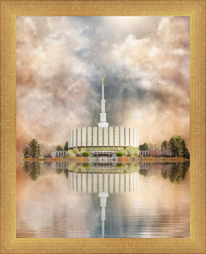 Millennial Reflection Provo Utah Temple