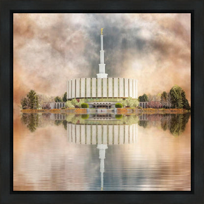 Millennial Reflection Provo Utah Temple