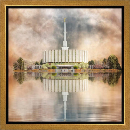 Millennial Reflection Provo Utah Temple