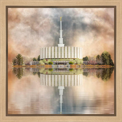 Millennial Reflection Provo Utah Temple