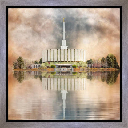 Millennial Reflection Provo Utah Temple