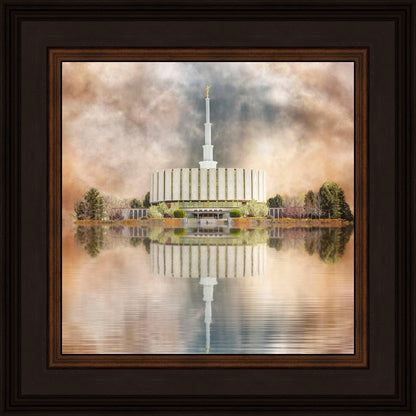 Millennial Reflection Provo Utah Temple