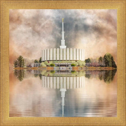 Millennial Reflection Provo Utah Temple