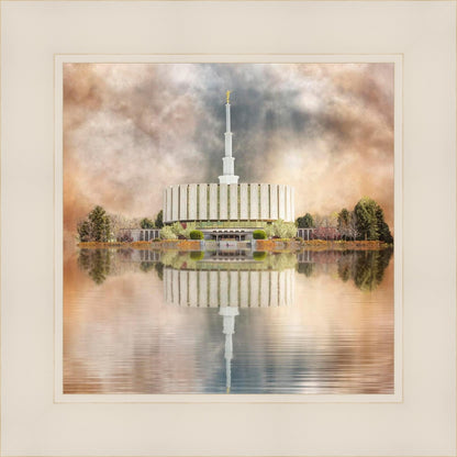Millennial Reflection Provo Utah Temple