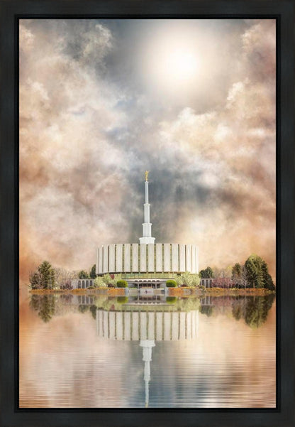 Millennial Reflection Provo Utah Temple