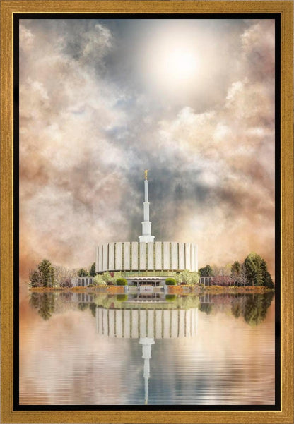 Millennial Reflection Provo Utah Temple