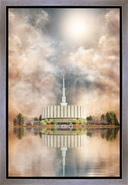 Millennial Reflection Provo Utah Temple