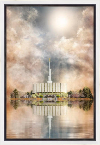 Millennial Reflection Provo Utah Temple