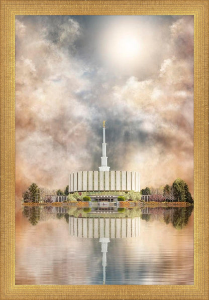 Millennial Reflection Provo Utah Temple