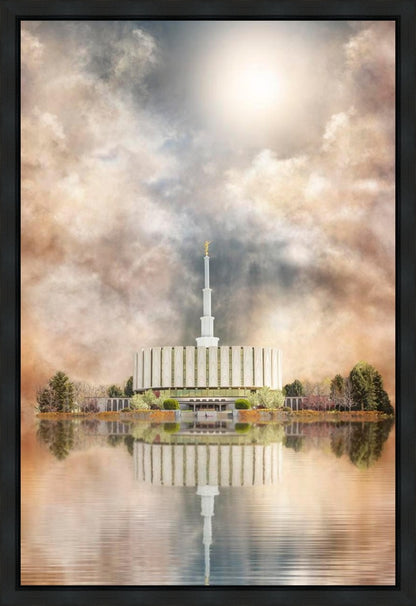 Millennial Reflection Provo Utah Temple