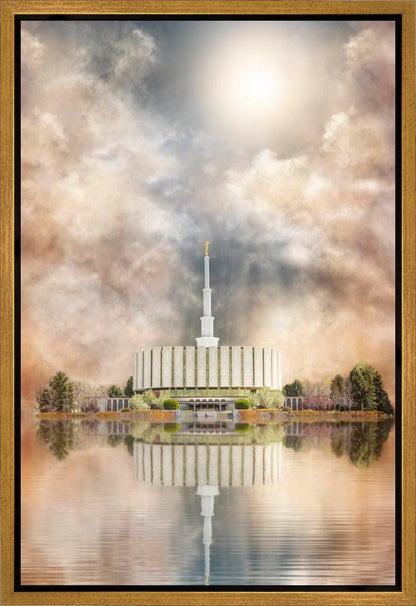 Millennial Reflection Provo Utah Temple