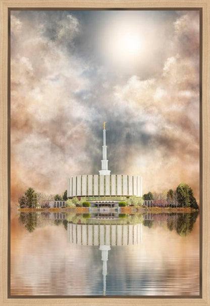 Millennial Reflection Provo Utah Temple