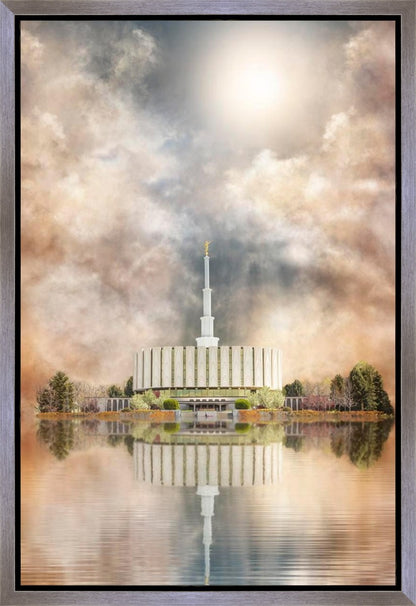 Millennial Reflection Provo Utah Temple