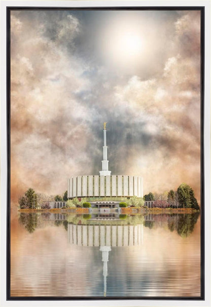 Millennial Reflection Provo Utah Temple