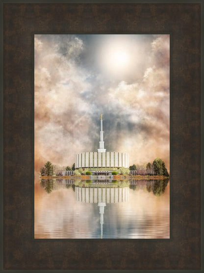 Millennial Reflection Provo Utah Temple