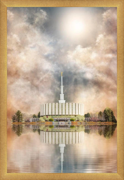 Millennial Reflection Provo Utah Temple