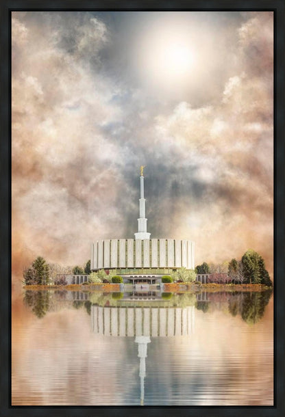 Millennial Reflection Provo Utah Temple