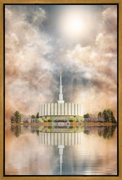 Millennial Reflection Provo Utah Temple