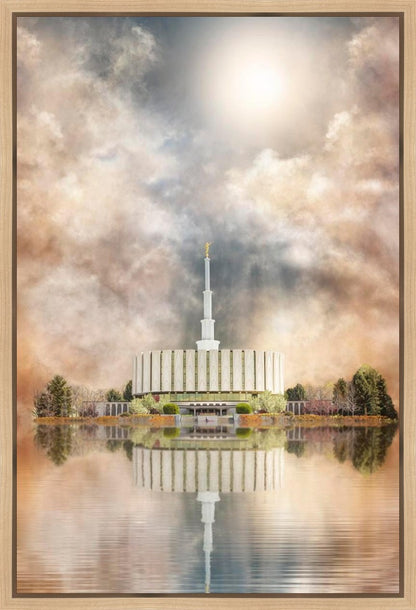 Millennial Reflection Provo Utah Temple