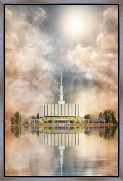 Millennial Reflection Provo Utah Temple