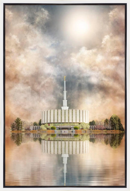 Millennial Reflection Provo Utah Temple