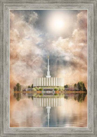 Millennial Reflection Provo Utah Temple