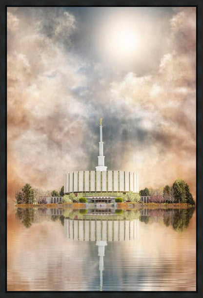 Millennial Reflection Provo Utah Temple