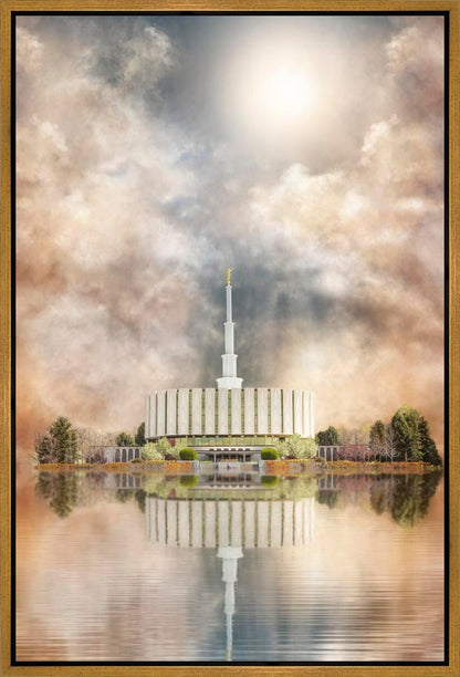 Millennial Reflection Provo Utah Temple