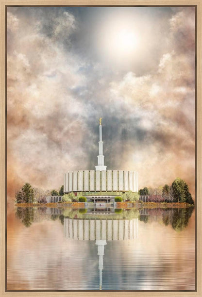 Millennial Reflection Provo Utah Temple