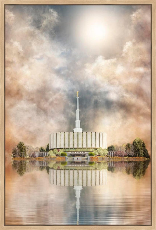 Millennial Reflection Provo Utah Temple