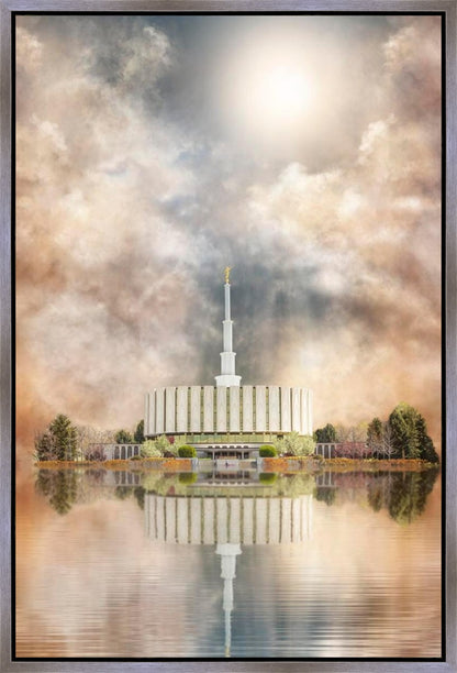 Millennial Reflection Provo Utah Temple